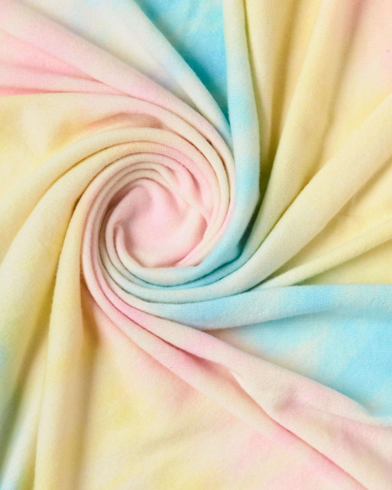 cashmere baby blanket in tie dye